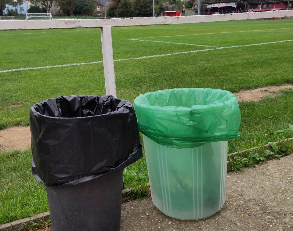 Recycling bins launched at the Old Spotted Dog Ground