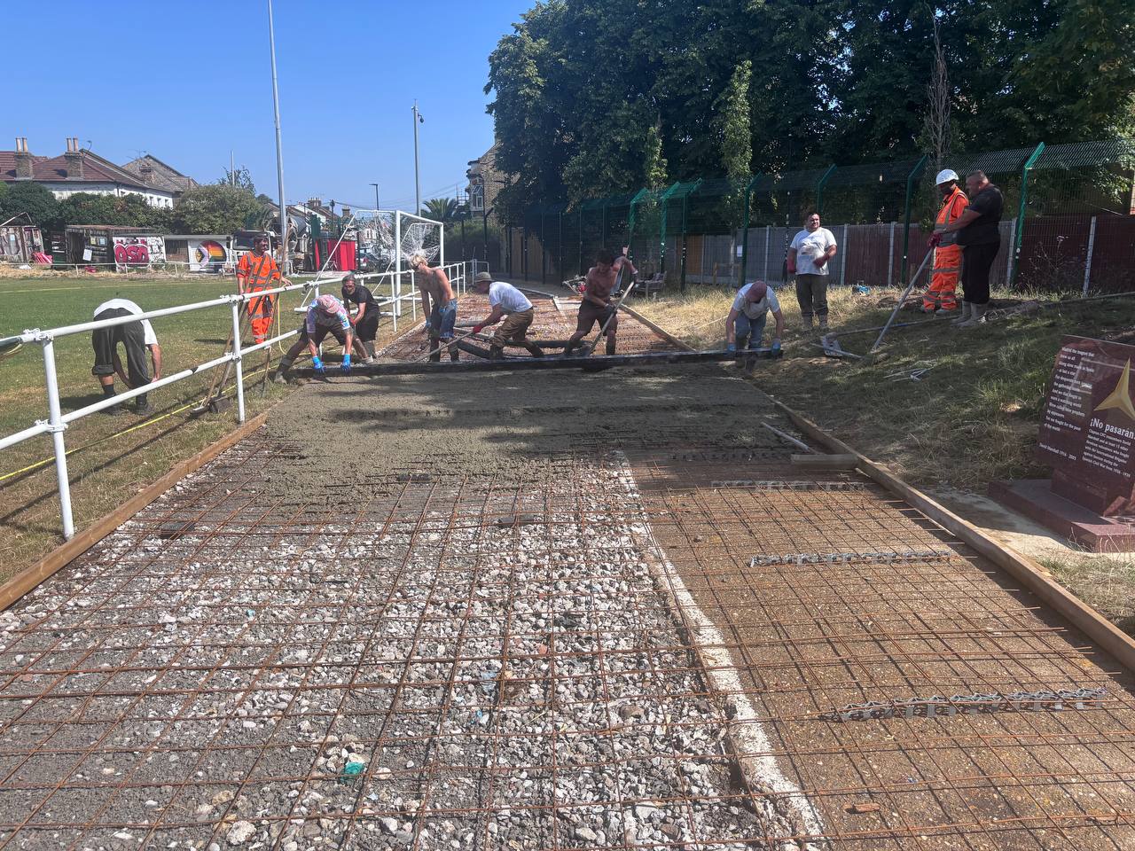 Just one more day’s work to go for pathway project