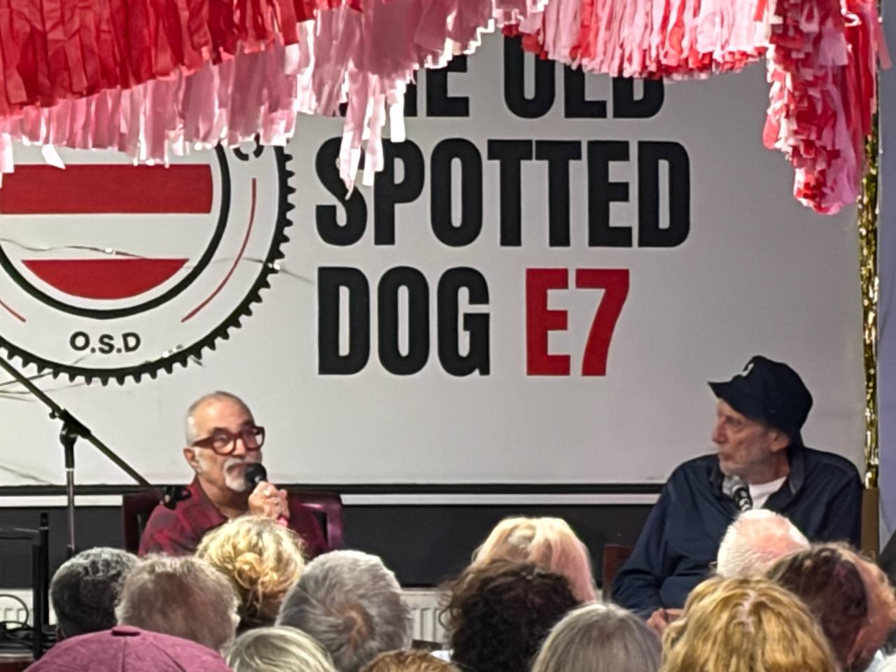 David Rosenberg in conversation with Michael Rosen at the OSD clubhouse